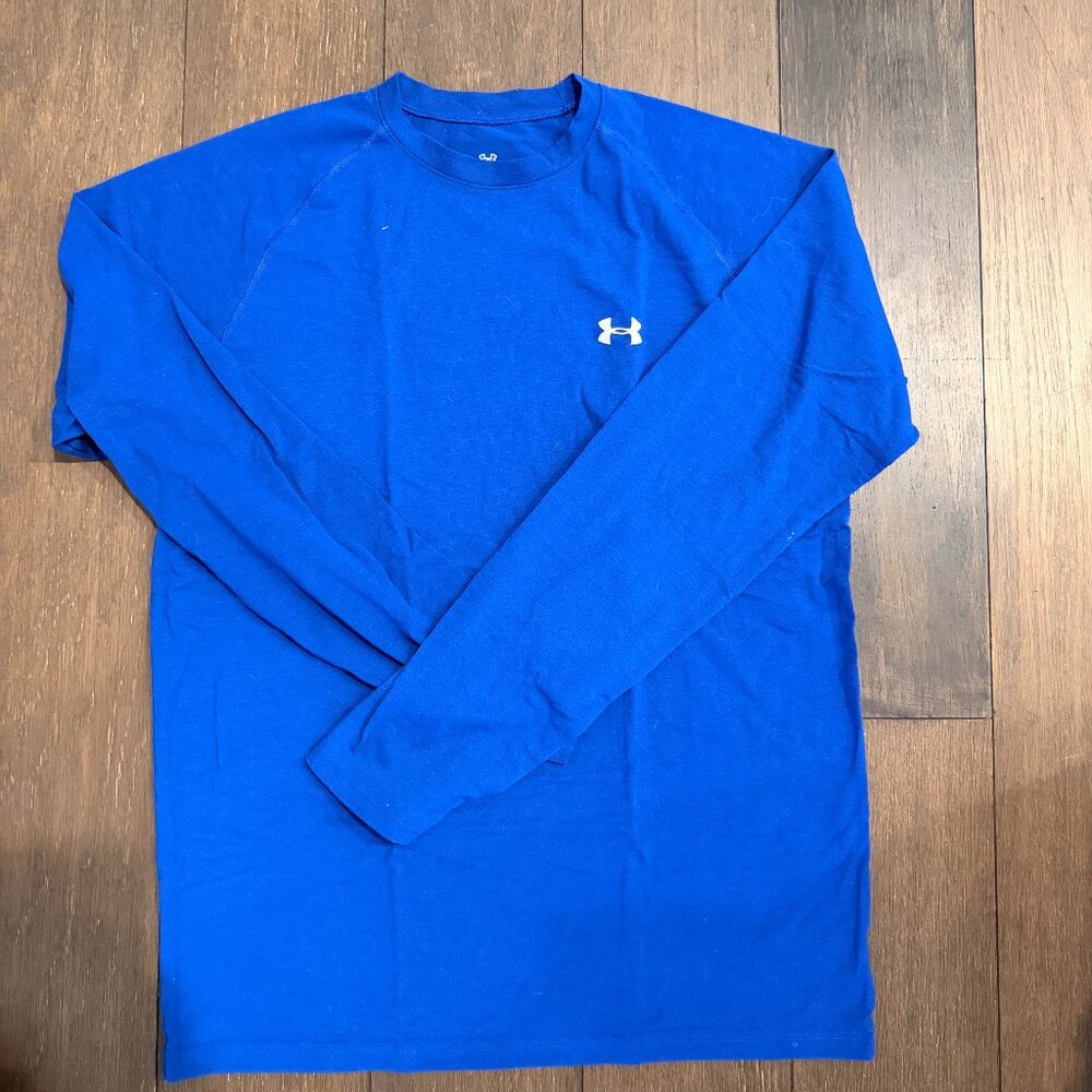 Men's Under Armour Long Sleeve Tee- Size Small - Blue